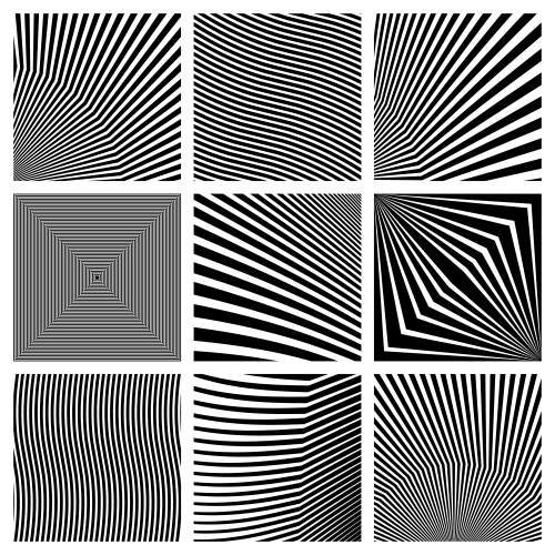 Square shapes geometric abstractions vector image