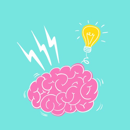 Brain storming vector image