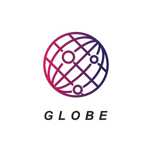 Globe logo vector image