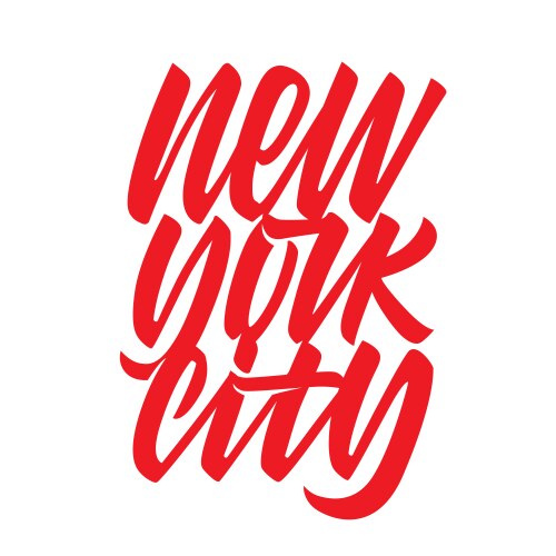 new york city hand drawn vector image