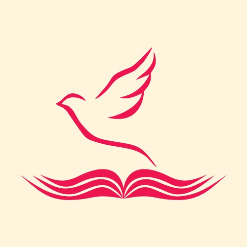 Bible and the holy spirit vector image