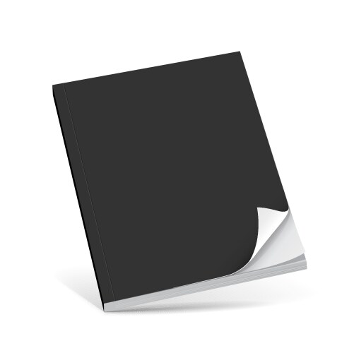 cover black book with blank vector image