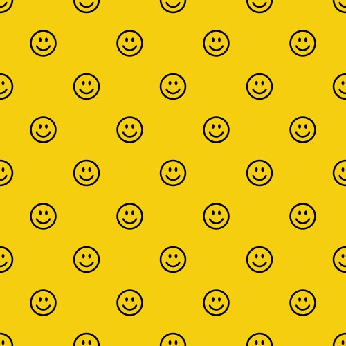 Smile icon pattern happy and sad faces vector image