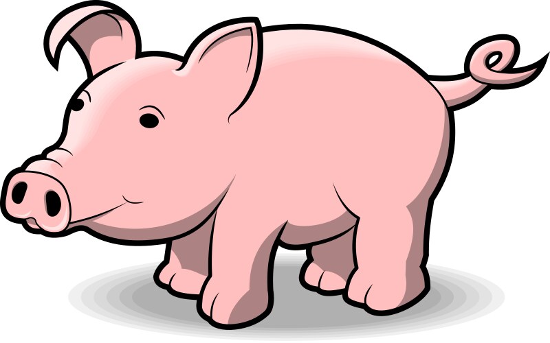 Little piggy vector image