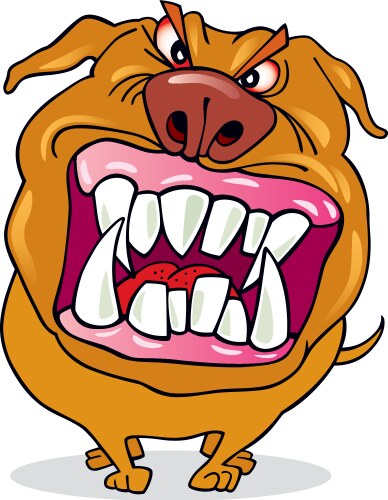 Bad dog vector image