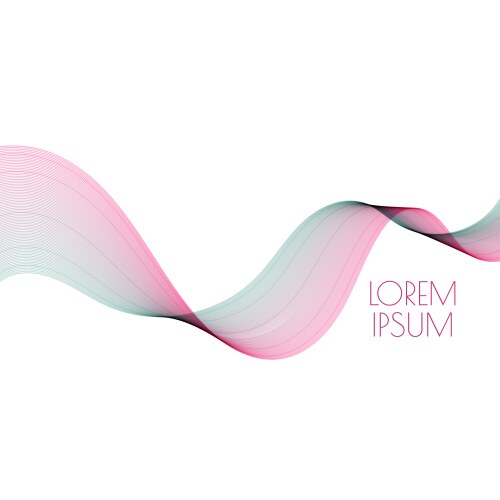 Abstract soft waves vector image