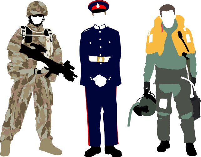 Uk military vector image