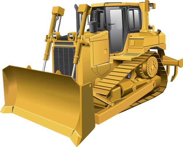 Light brown dozer vector image