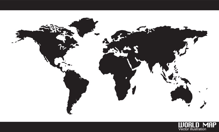 World map vector image