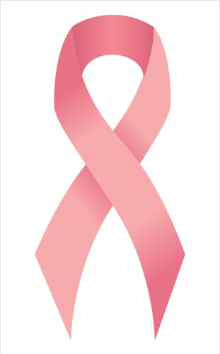 Breast cancer symbol vector image