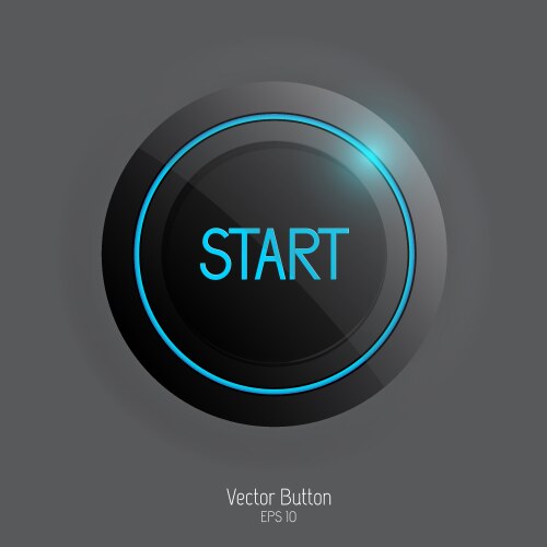 Start button vector image