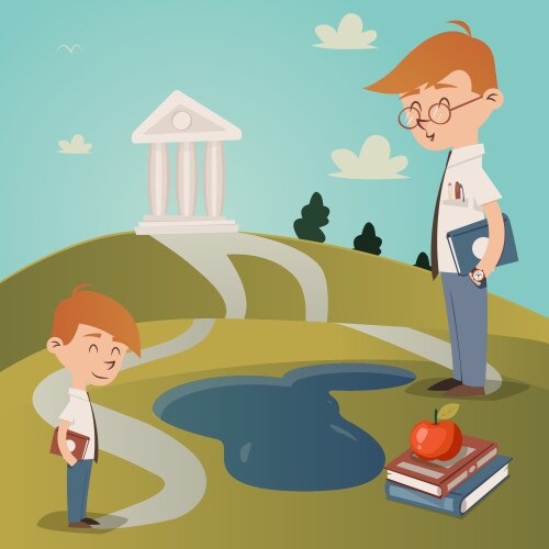 back to school vector image