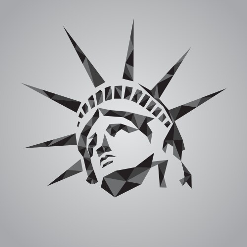 Statue of liberty symbol vector image