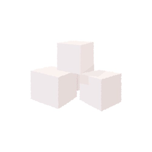 Cubes of sugar icon cartoon style vector image