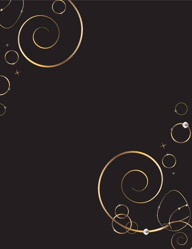 Gold loop background vector image