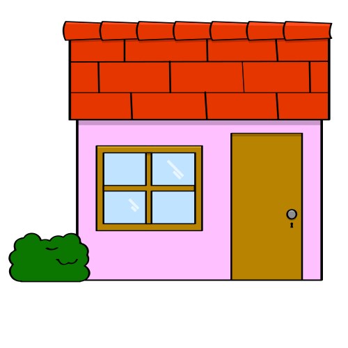 Cartoon house vector image