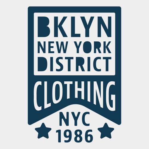 Brooklyn new york vintage stamp vector image