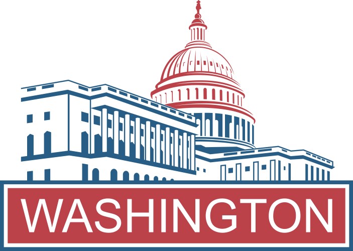 Capitol building icon vector image