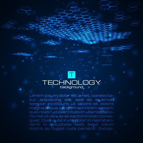 Futuristic digital background with space for text vector image