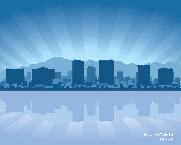 El paso texas skyline vector image