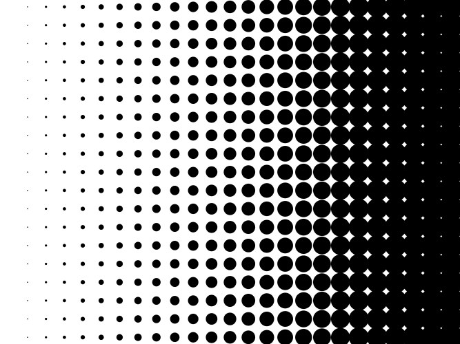 Halftone pattern dot gradient background vector image