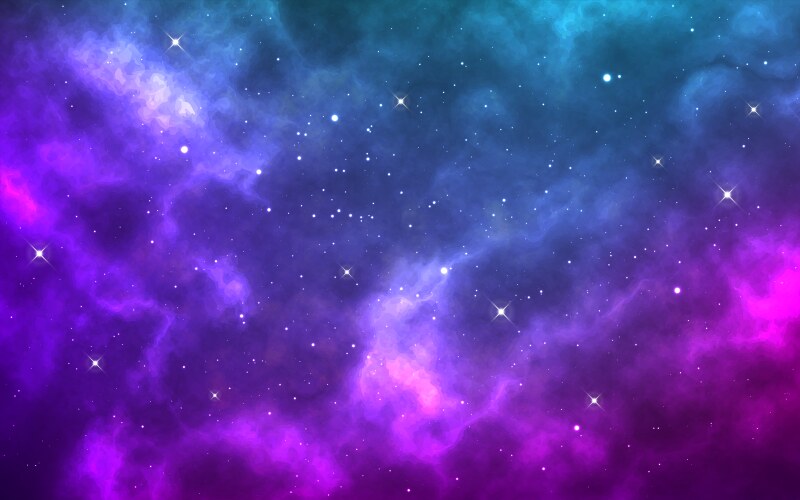 Galaxy background realistic milky way magic vector image