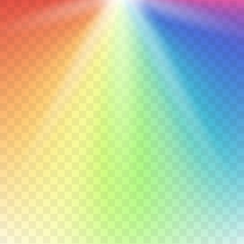 Rainbow lights gradient spectrum vector image