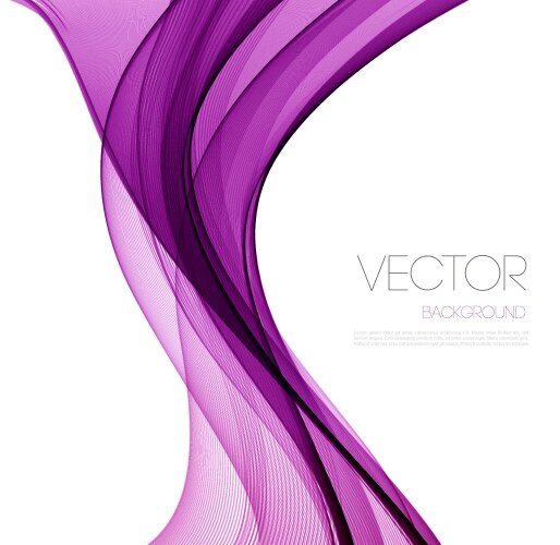 Smooth wave stream line abstract header layout vector image