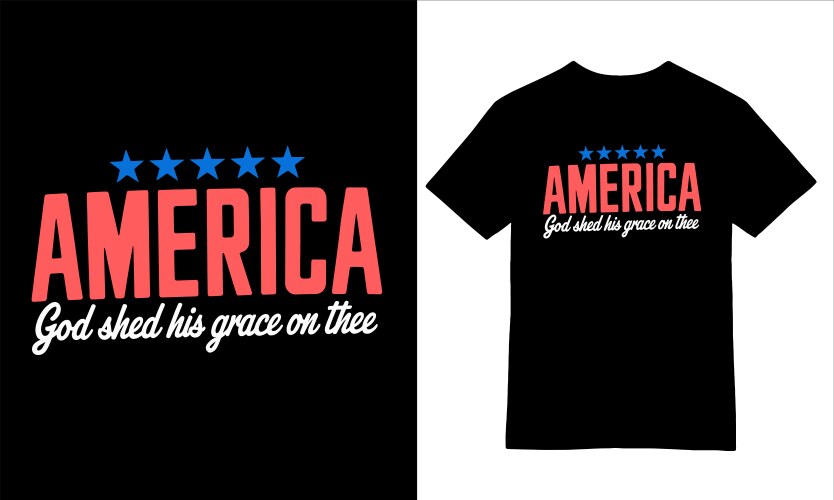 America graceful t-shirt design vector image