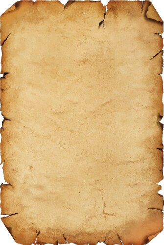 Old antique paper parchment scroll over white vector image