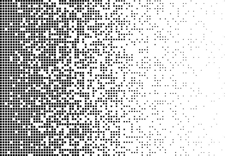 Pixel mosaic pixelated pattern dispersion vector image