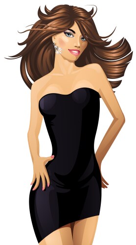 sexy dancing woman vector image