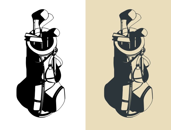 Golf club set vector image