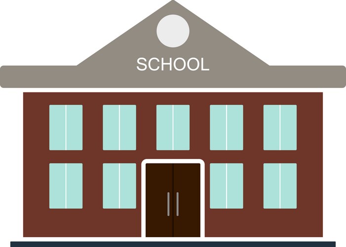 School building icon vector image