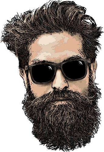 Hipster vector image