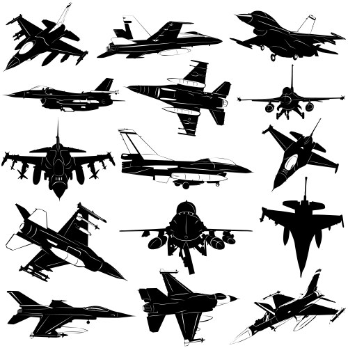 Military plane vector image