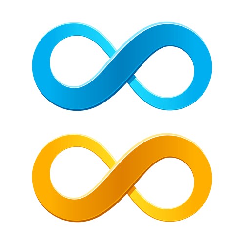 Infinity symbol vector image