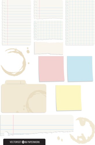 Note paper vector image