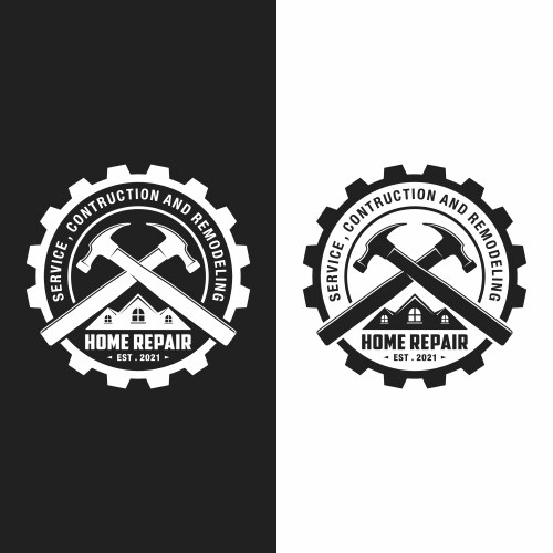 Home improvement logo template design vector image