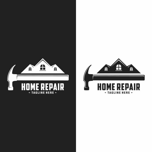 Home improvement logo template design vector image