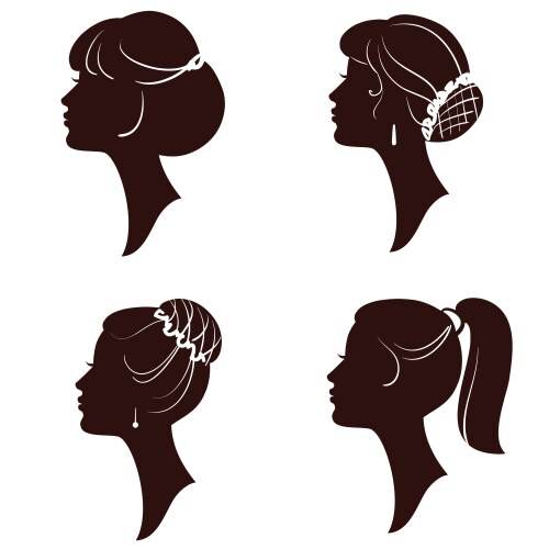 woman silhouettes vector image