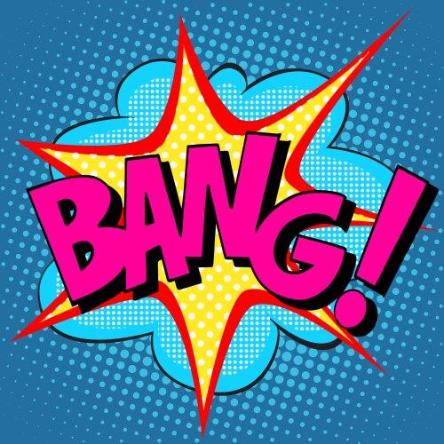 Text bang pop art vector image