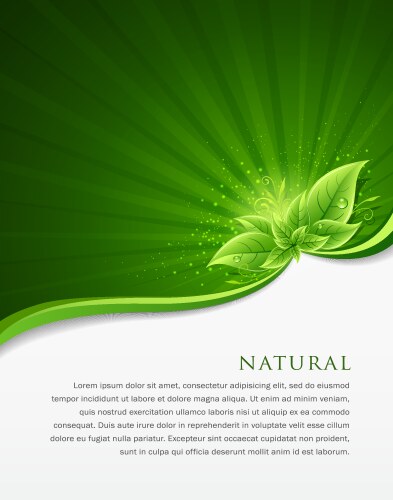 Green leaf ecology concepts vector image