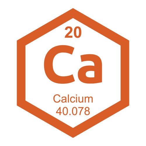 Periodic table calcium vector image