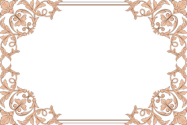 Classical baroque ornament vector image