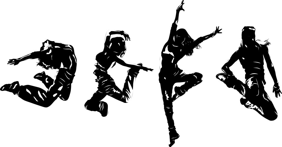 Women dancers vector image