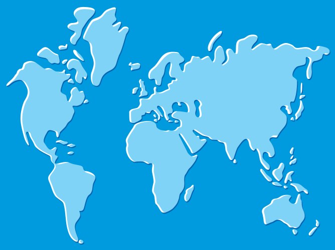 World map vector image