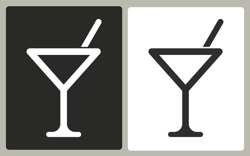 Cocktail - icon vector image