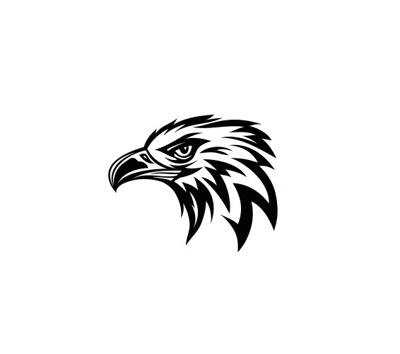 Eagle face icon vector image