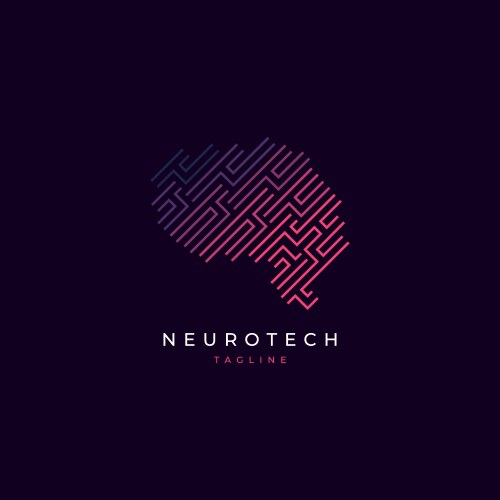 Brain logo design inspiration vector image